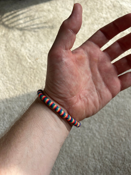 Rainbow style ‘DAD’ Bracelet