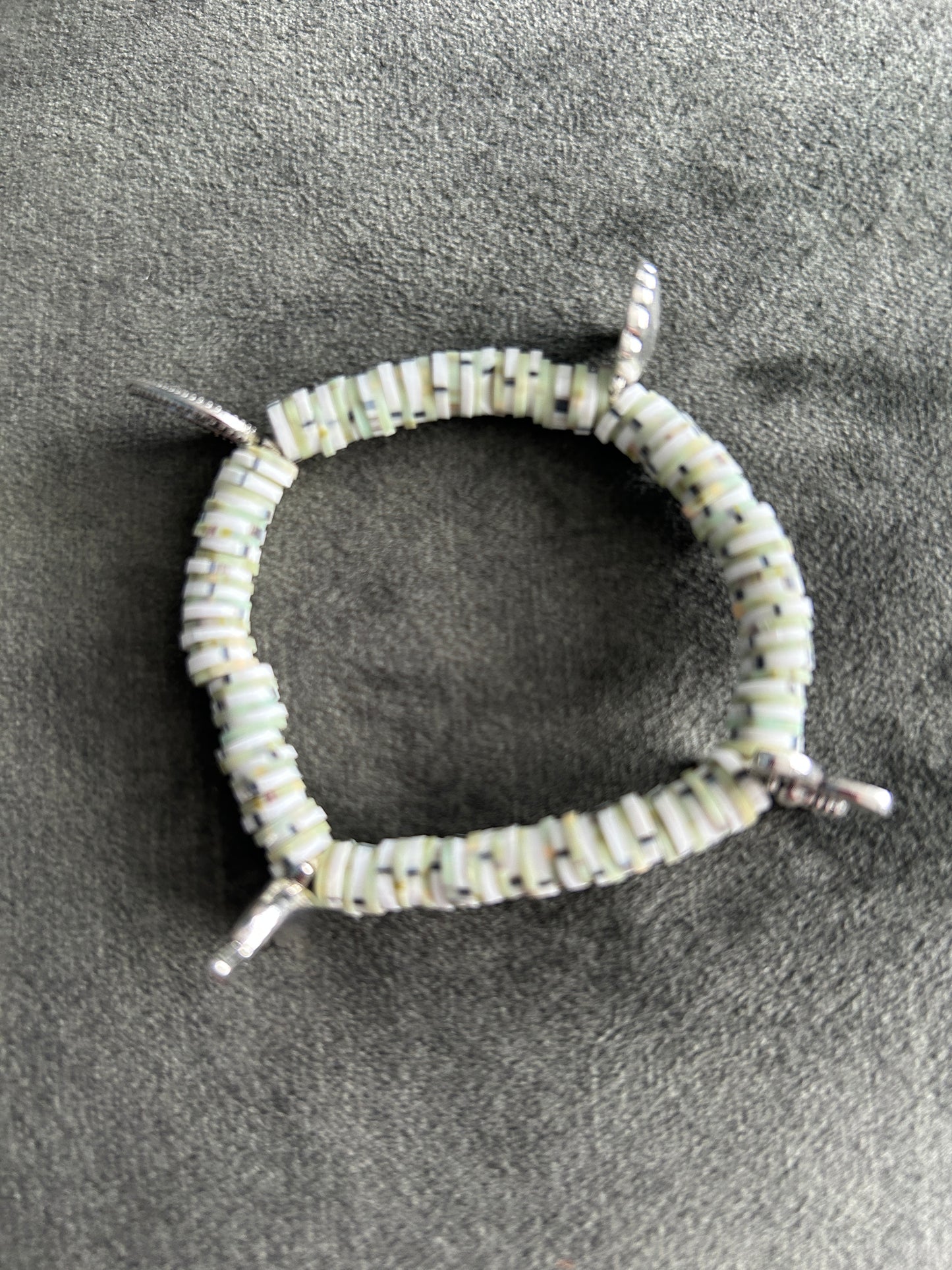 Ocean Green Bracelet featuring Shell, Fern, Dolphin & Butterfly charms